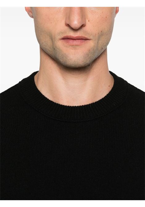 maglione girocollo uomo nero C.P. COMPANY | RFCMKN707A-110149A999